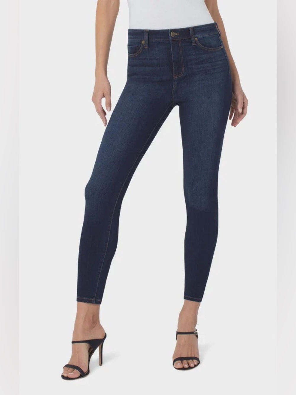 NWT Liverpool ECO Dunmore Dark Abby High-Rise Ankle Skinny Jeans (10/30)